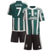 Conjunto (Camiseta+Pantalón Corto) Manchester United Mount 7 Segunda Equipación 23-24 - Niño